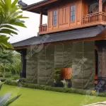 Military green Bamboo Chick Blind – Stylish & Durable Window Covering