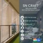 Square Print Bamboo Chick Blind – Stylish & Durable Window Covering
